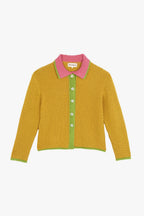 Cardigan Tina Coton Moutarde