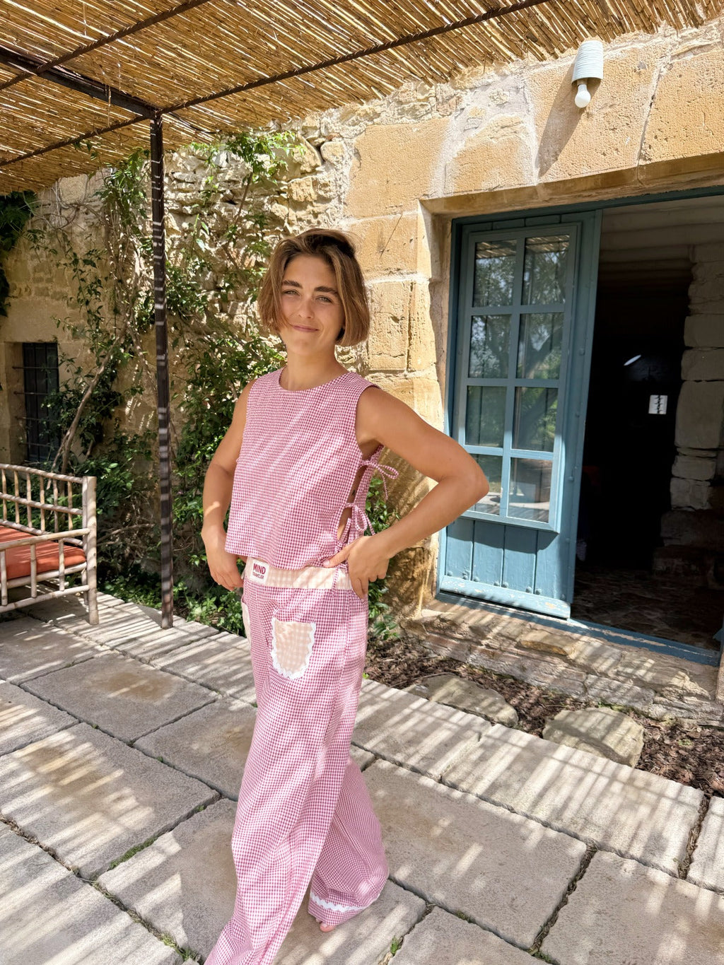 Claudia Vichy Top Burdeos