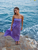 Robe Rayée Bleue Et Rose Emily