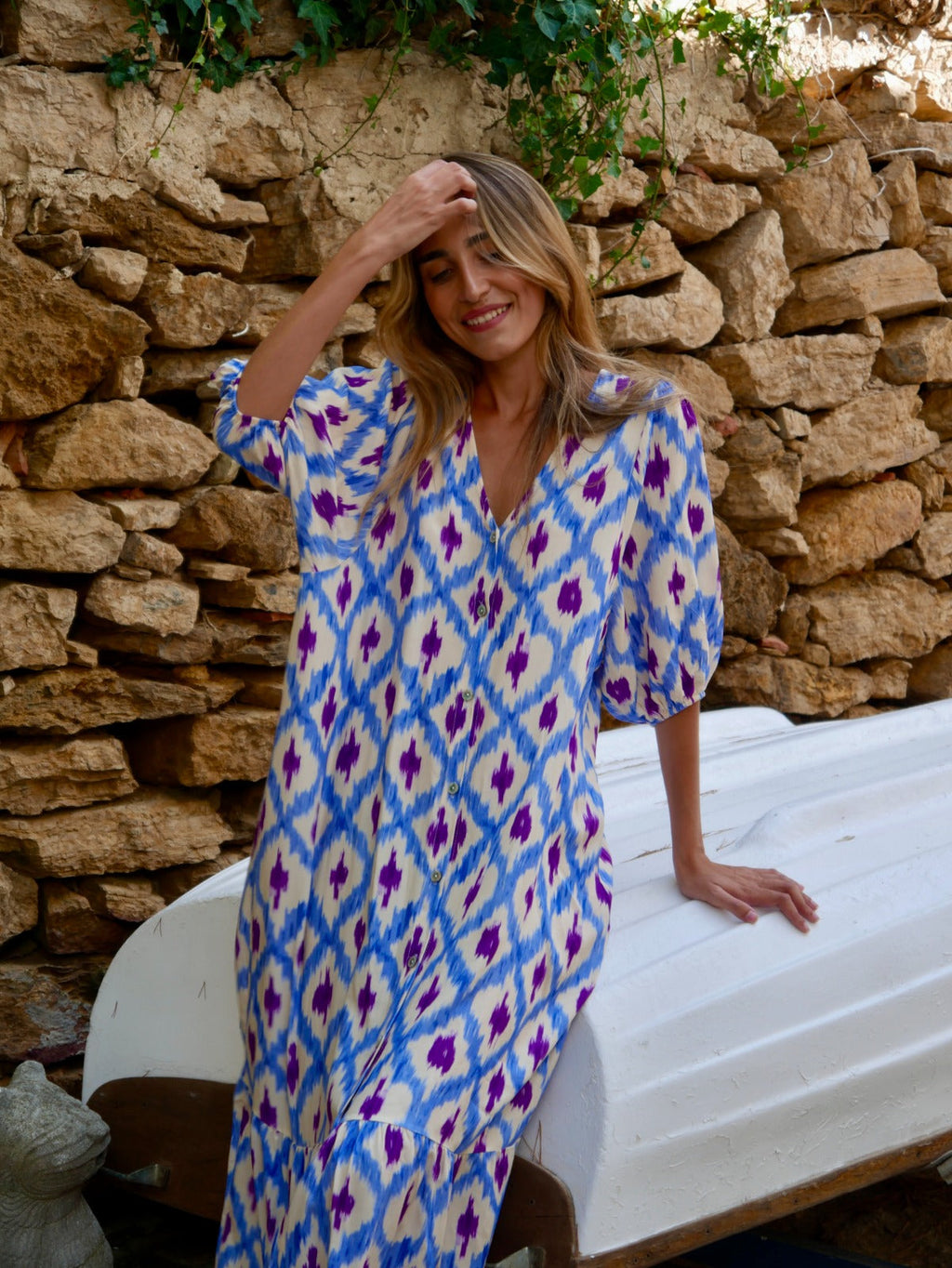 Robe Mica Bleu