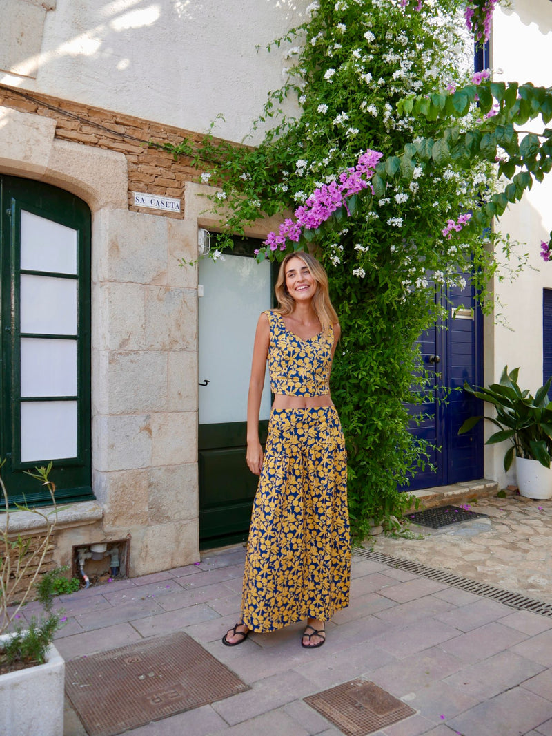 Top Beth Marine Jaune