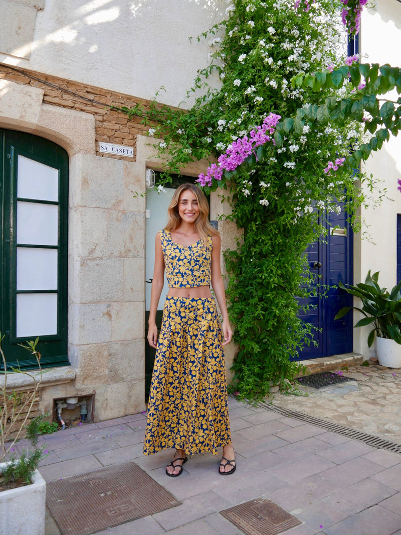 Top Beth Marine Jaune