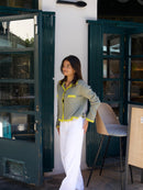 Cardigan En Coton Vert Teresa