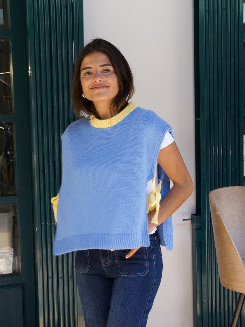 Gilet Bleu Et Jaune Julieta