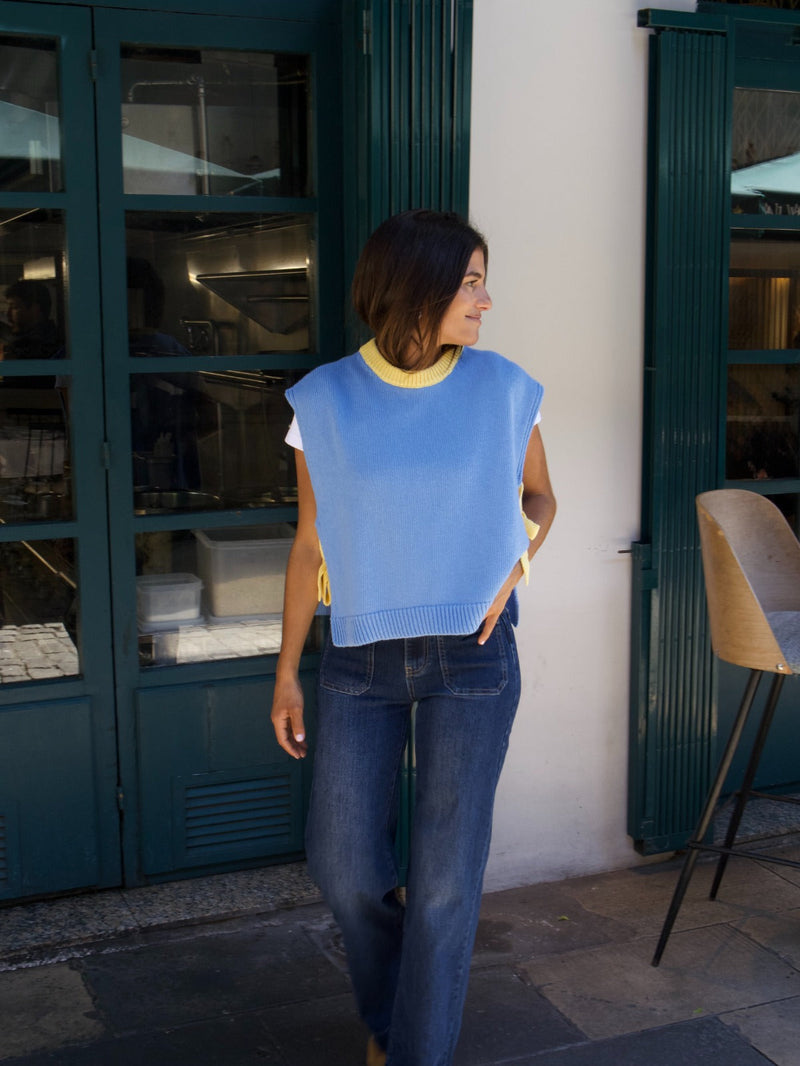 Gilet Bleu Et Jaune Julieta