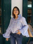 Chemisier Bleu Alicia