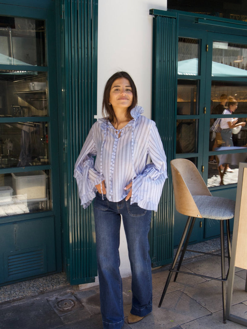 Chemisier Bleu Alicia