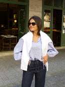 Chemisier Matilde Vichy Bleu Clair