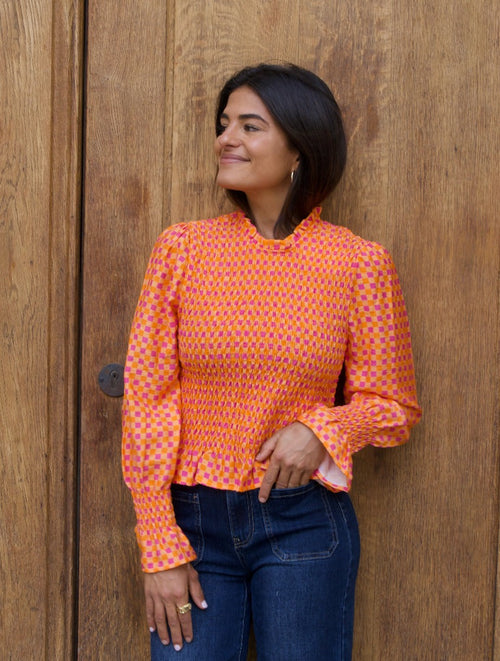 Chemisier Orange Chia