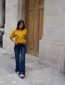 Cardigan En Coton Moutarde Mia