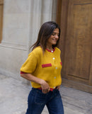 Cardigan En Coton Moutarde Mia