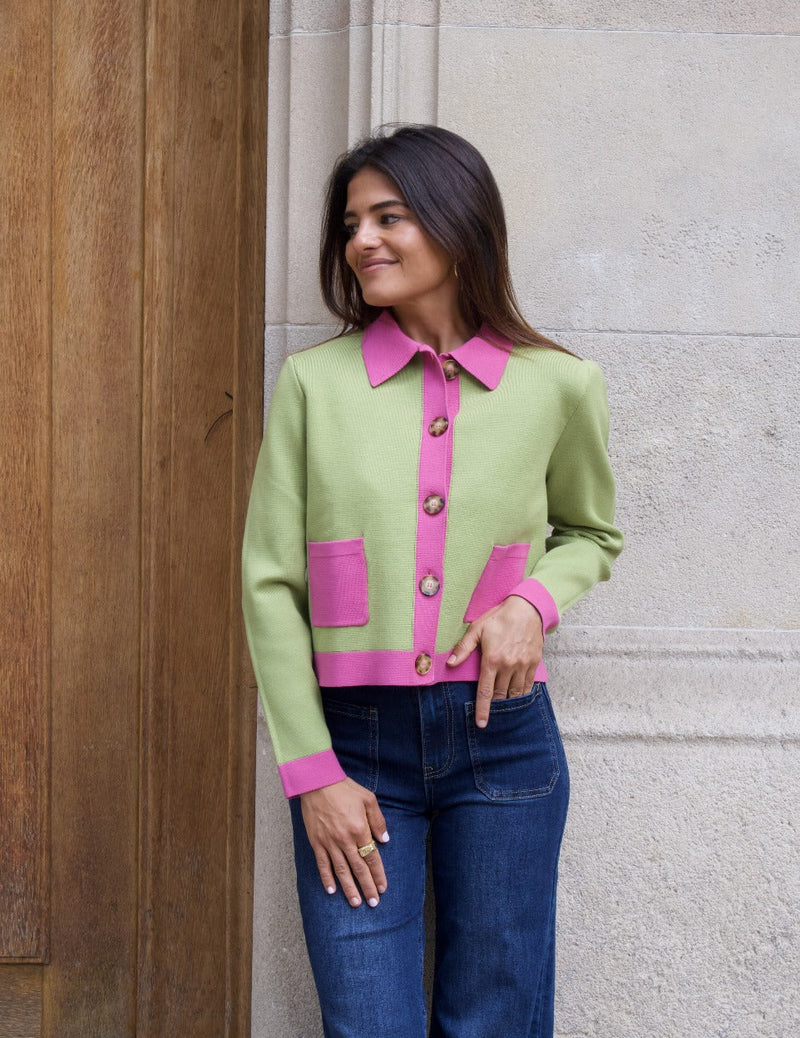 Cardigan Dahlia Vert