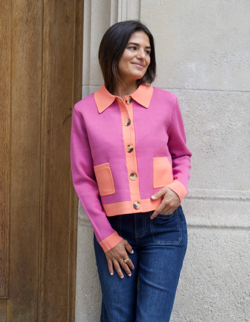 Cardigan Dahlia Rose