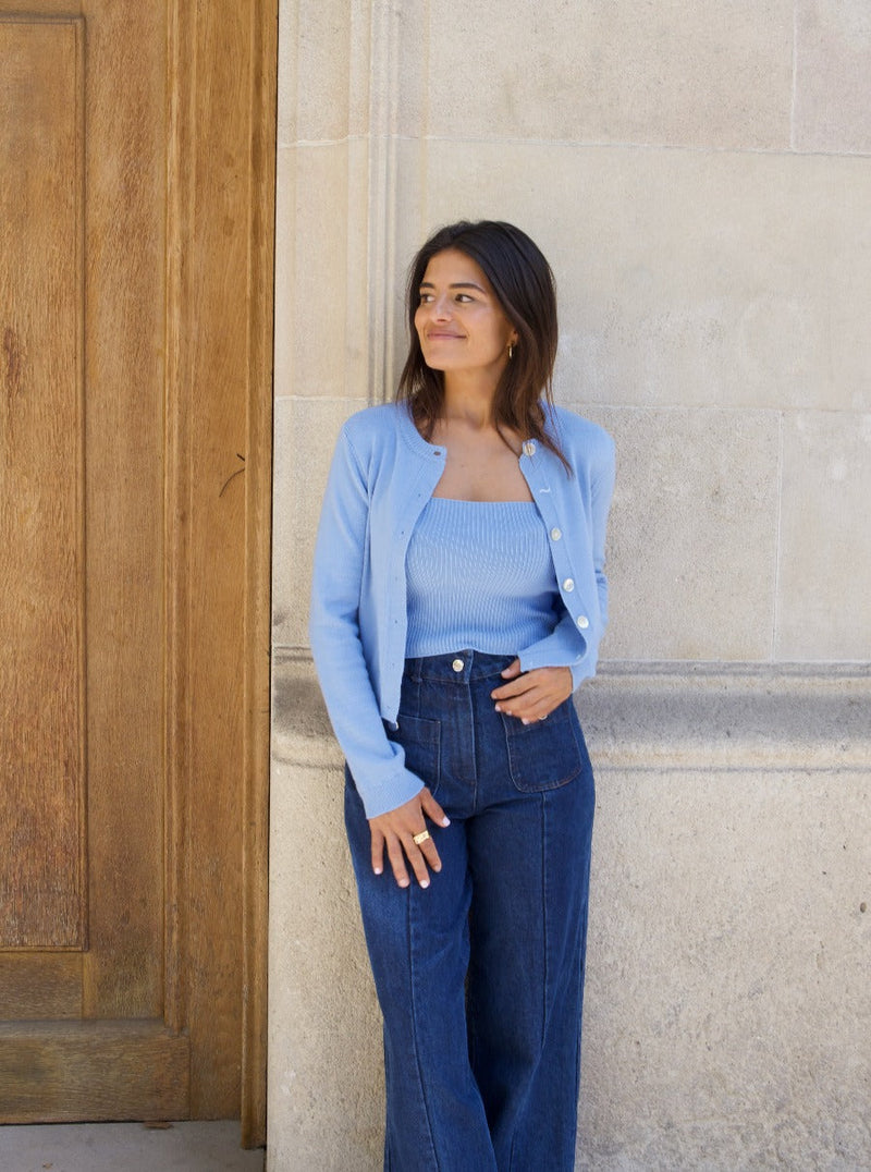 Cardigan Bleu Inés