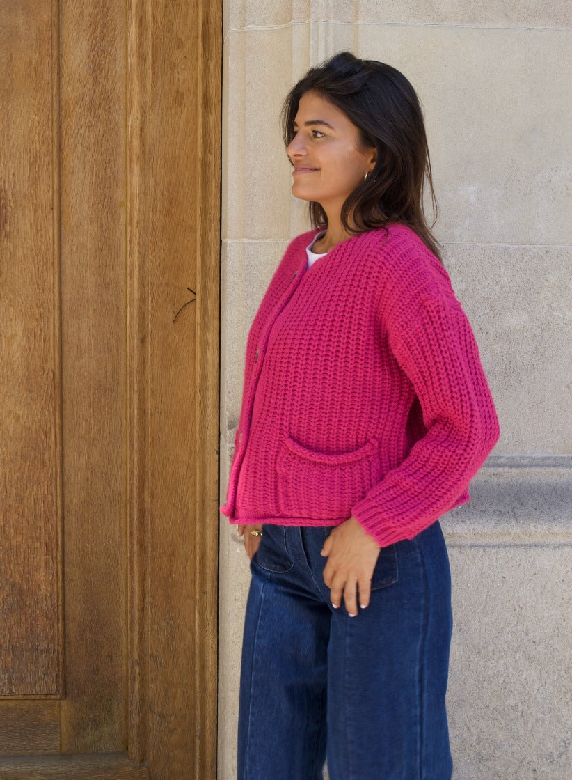 Cárdigan Cloé Fucsia