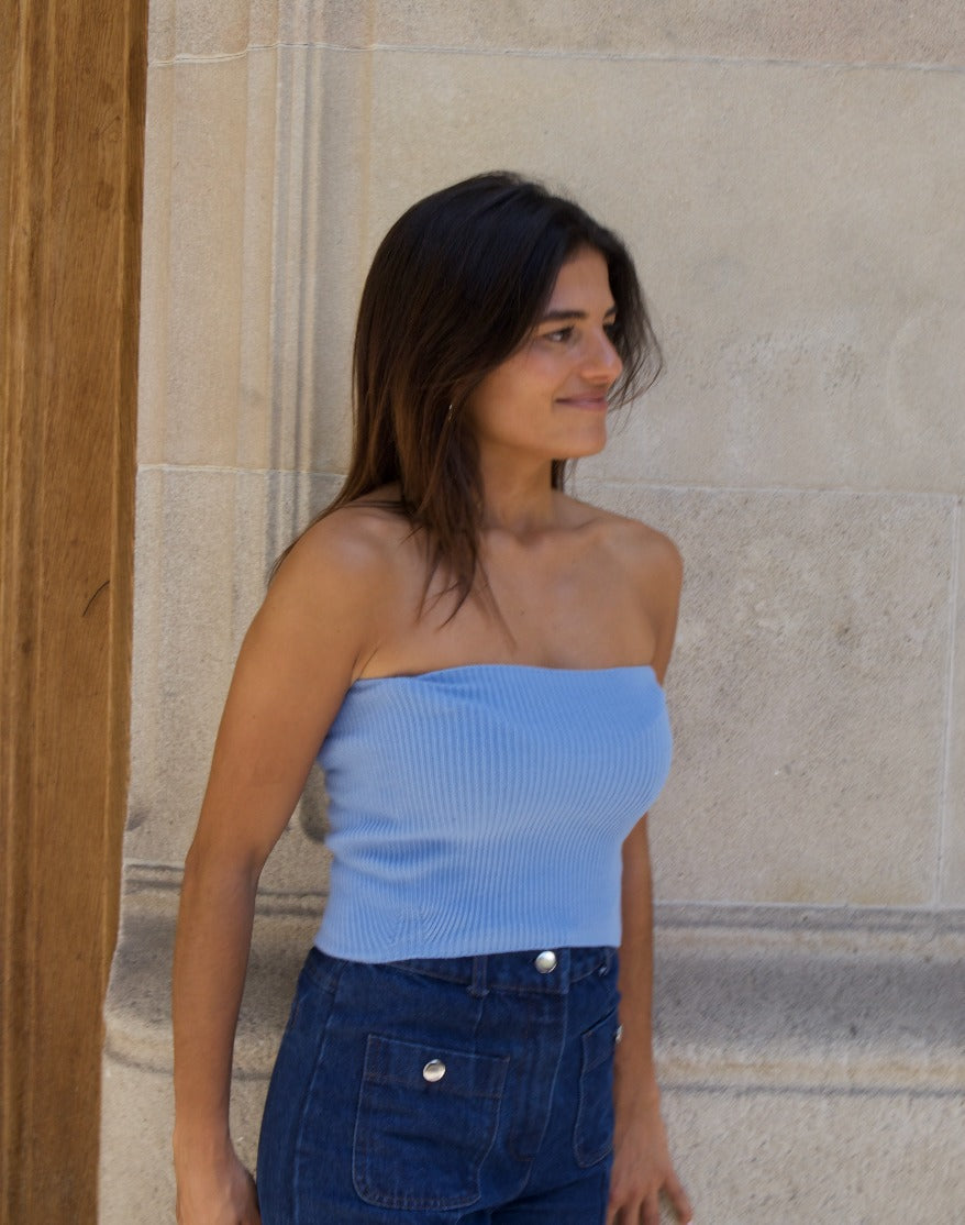 Inés Top Azul