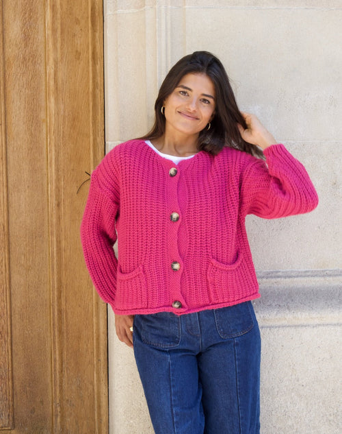 Cárdigan Cloé Fucsia