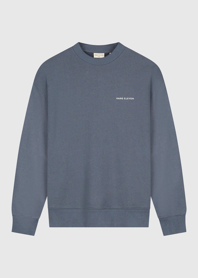 Pull Col Rond Wild Botanics - Ombre Blue