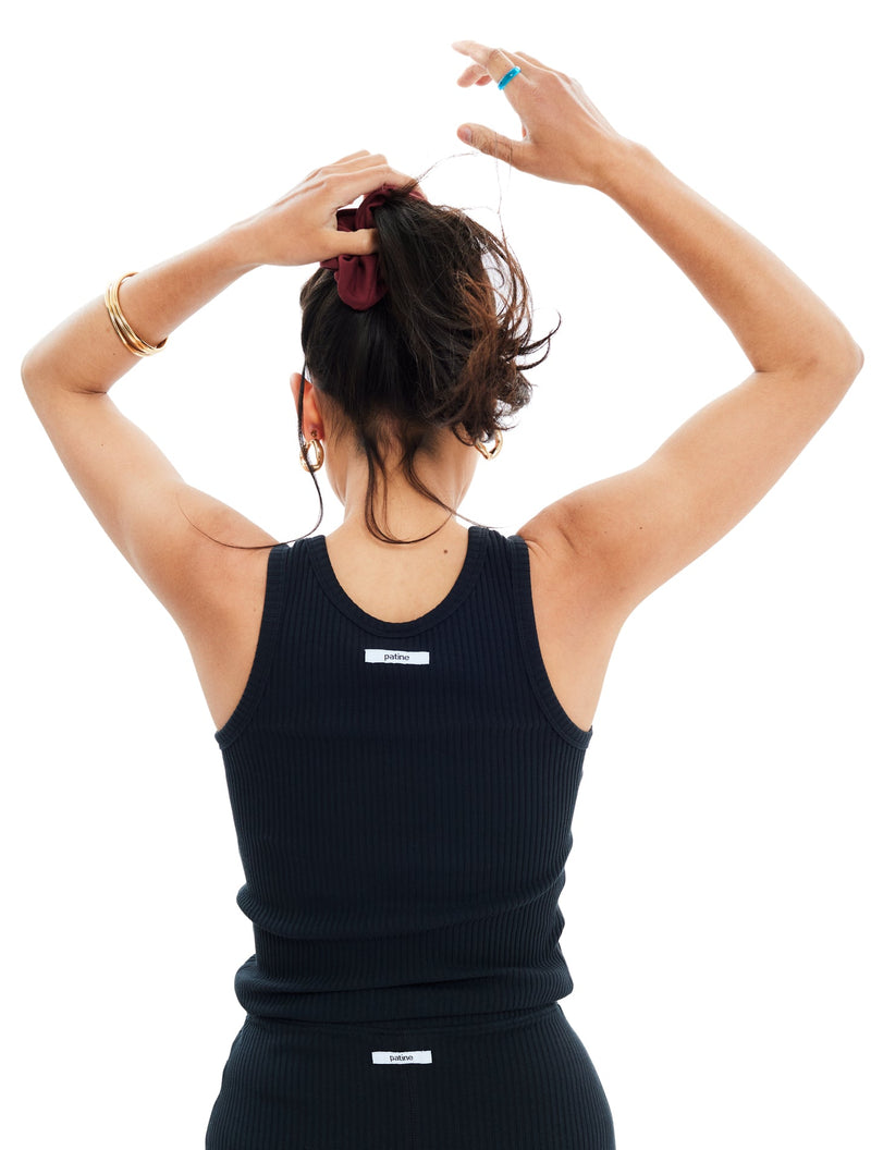 The Willie® Rib Noir Black Coffee Tank Top