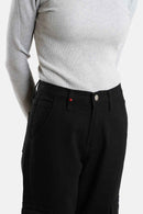 Jean Cargo CHARLOTTE femme, BLACK, taille 26, porté par Jessica (1m75) (F.A.M. JEANS) – photo 1