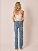 Jean bootcut bleu BELLY femme, BLUE, taille 25, porté par Jessica (1m75) – photo 4