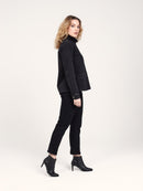 Veste noire VIVIAN femme, BLACK, taille XS, porté par Priscilla (1m76) – photo 3