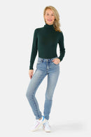 Jean skinny bleu CORINE femme, BLUE JEANS, taille 26, porté par Jessica (1m75) (F.A.M. JEANS) – photo 1