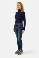 Jean skinny taille haute bleu JO femme, BLUE JEANS, taille 26, porté par Jessica (1m75) – photo 4