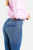 Jean skinny bleu CLARI femme, BLUE JEANS, taille 26, porté par Lilou (1m75) (F.A.M. JEANS) – photo 1