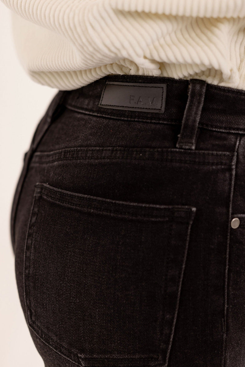 Jean slim noir EMMA femme, BLACK, taille 26, porté par Eden (1m70) – photo 5