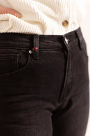 Jean slim noir EMMA femme, BLACK, taille 26, porté par Eden (1m70) – photo 6