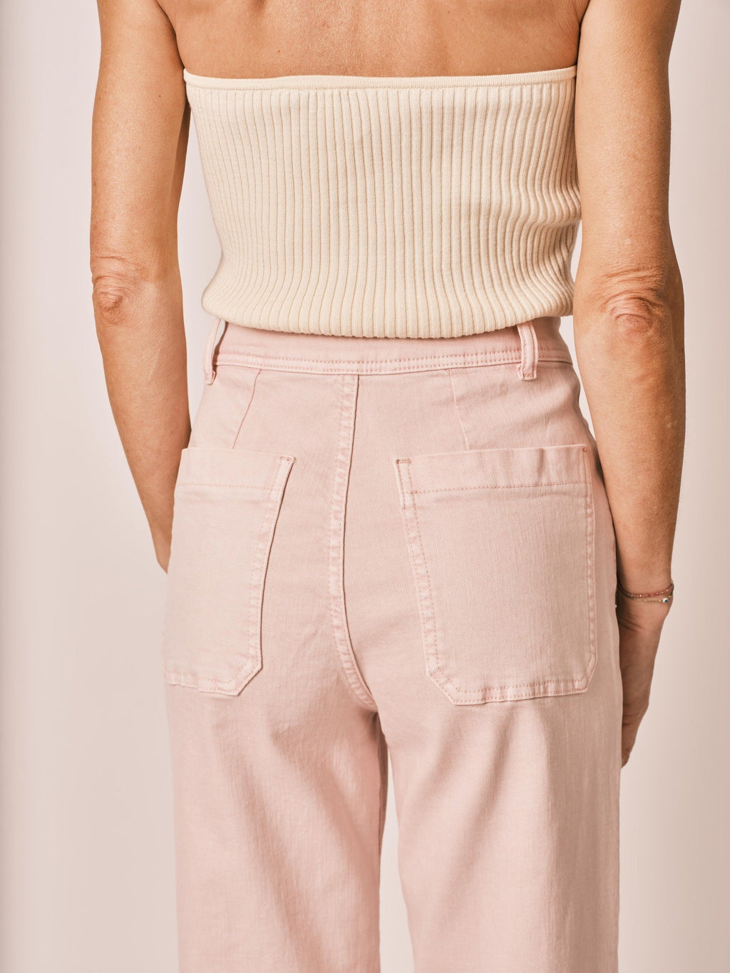 Jeans Svasati a Vita Alta Fauve