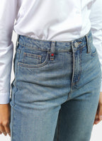 Jeans mom a vita alta stone Polly