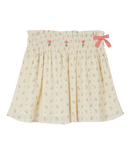 Cueillette Cotton Short Skirt - Ecru - Girl