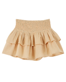 Flounced Skirt Cotton - Green Dots - Girl