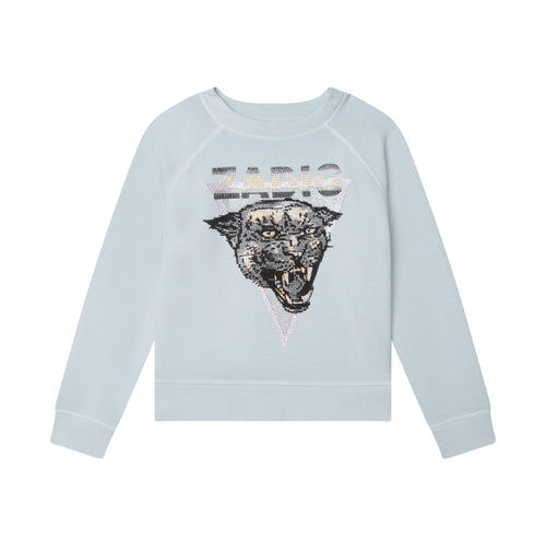 Sweat - Bleu Clair - Fille - Zadig & Voltaire Kids