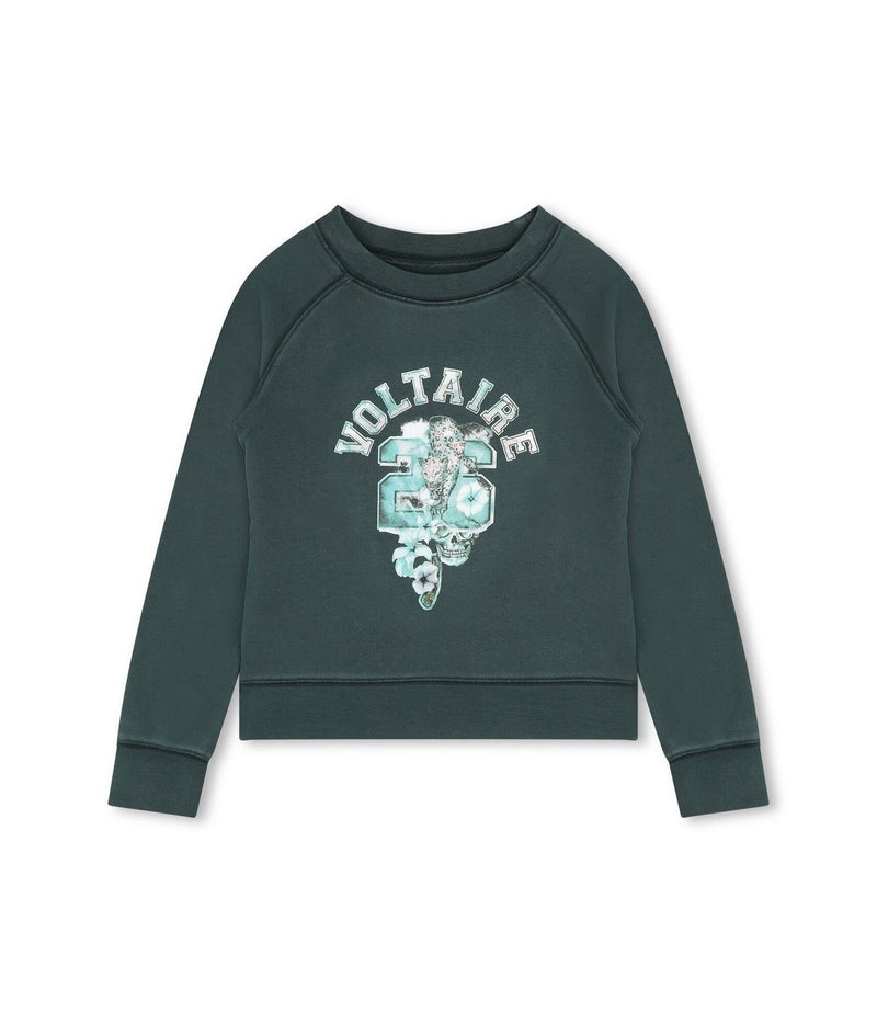 Sweat - Bottle Green - Fille - Zadig & Voltaire Kids