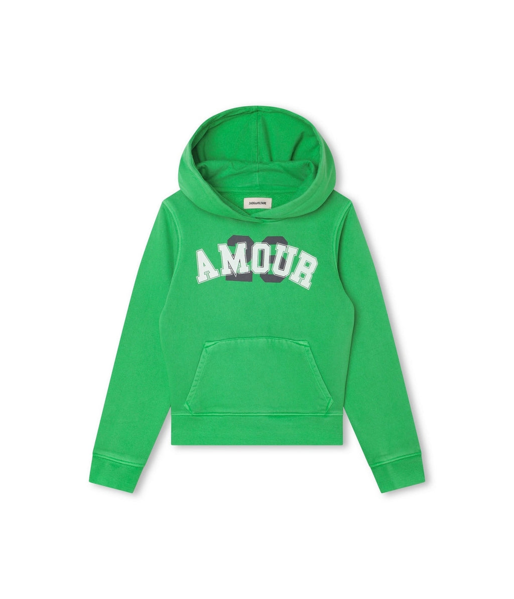 Sweat A Capuche - Acid Green - Fille