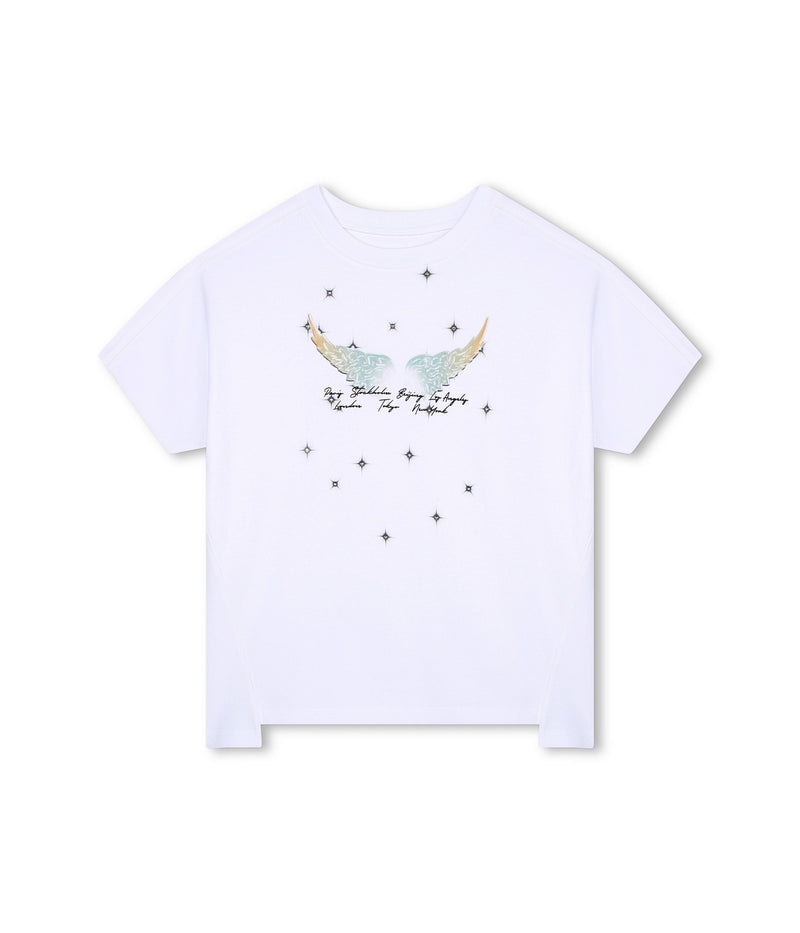 T-Shirt Manches Courtes - Blanc - Fille - Zadig & Voltaire Kids