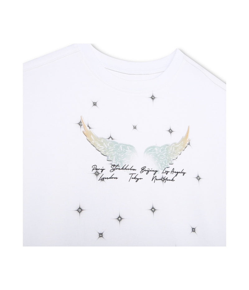 T-Shirt Manches Courtes - Blanc - Fille - Zadig & Voltaire Kids