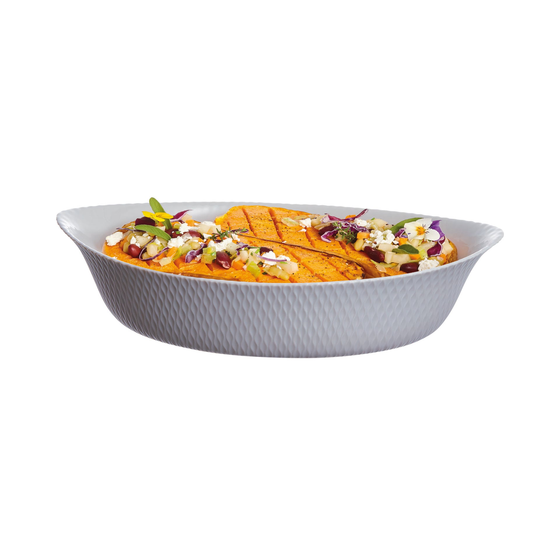 Smart Cuisine Wavy - 2 Fuentes Ovaladas 32X20 Cm - Ópalo - Gris - Luminarc