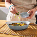 Smart Cuisine Wavy - 2 Fuentes Ovaladas 29X17 Cm - Ópalo - Gris - Luminarc