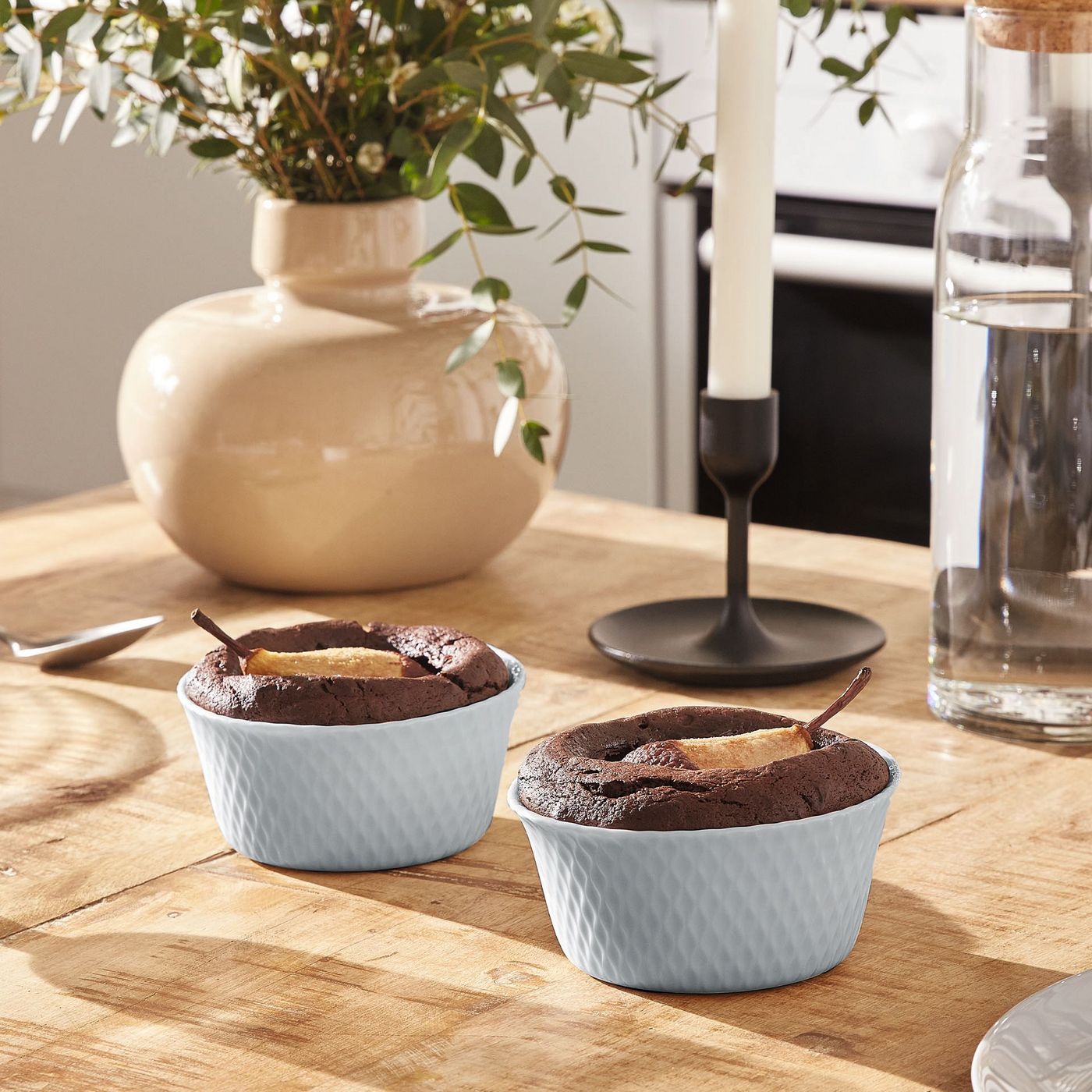Smart Cuisine Wavy - 2 Ramequins - Opale - Gri - 11Cm - Luminarc