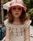 Pink Gingham Cotton Hat - Girl