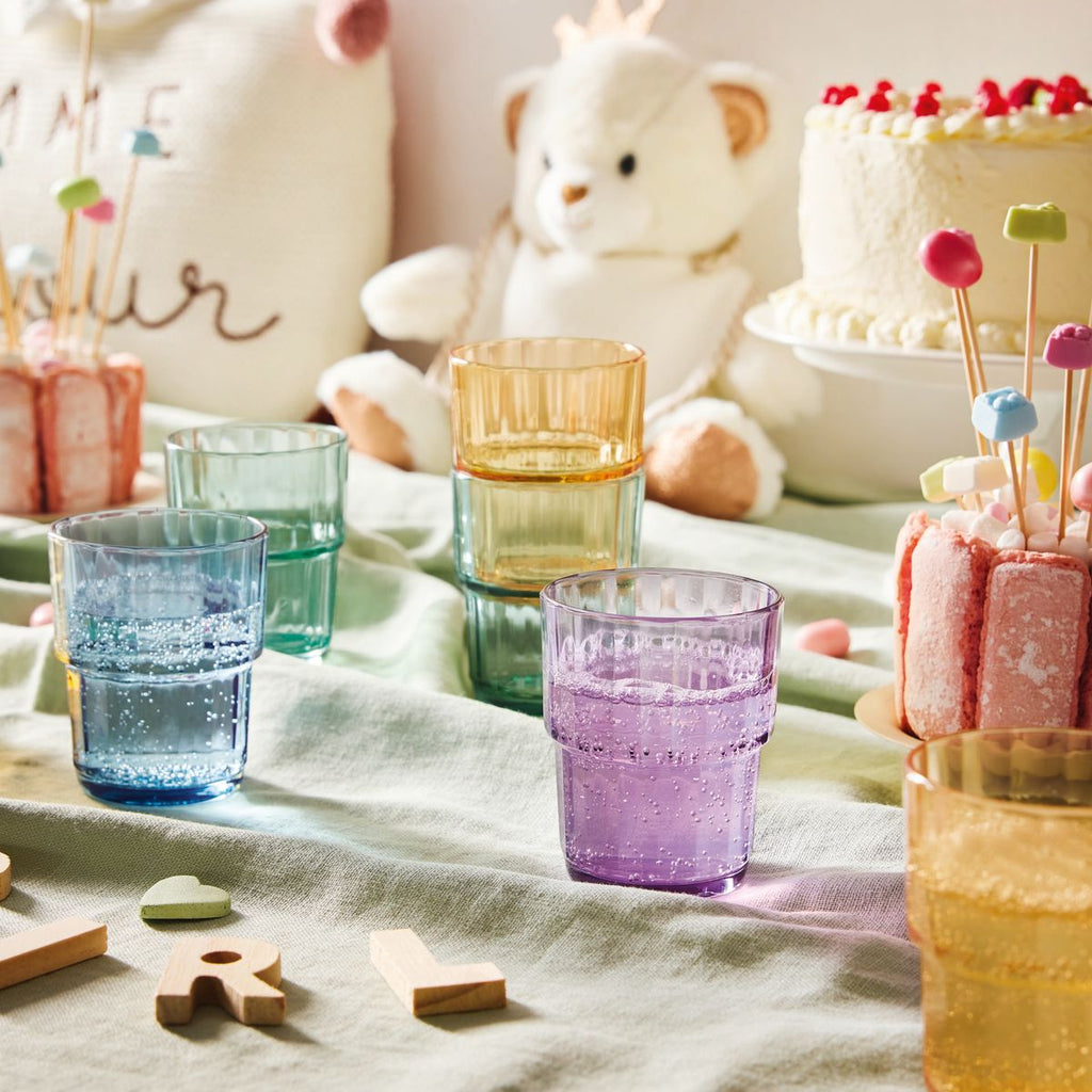 Sweetie Pie - 12 Vasos De Agua - Vidrio Tintado - Multicolor - Sweetie Pie - 25 Cl - Luminarc