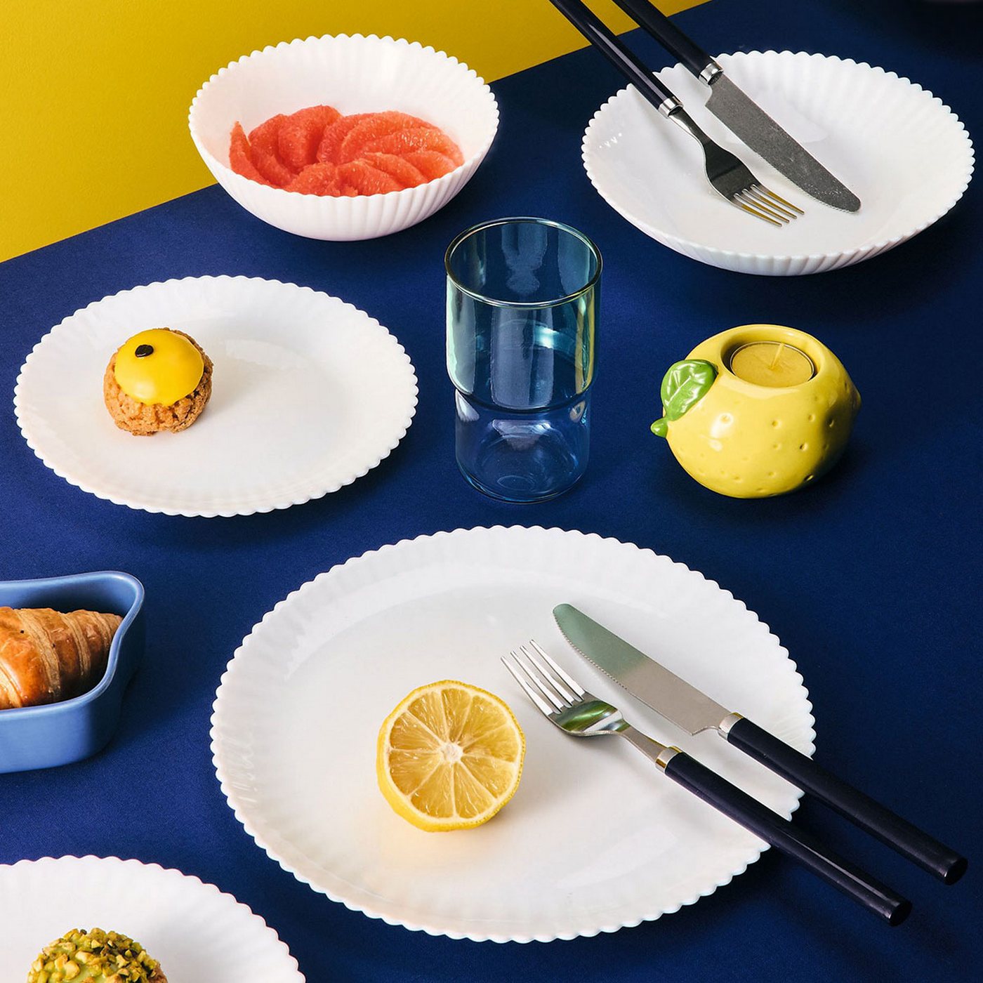 Bloom - 6 Assiettes Creuses - Blanc - 20Cm - Luminarc