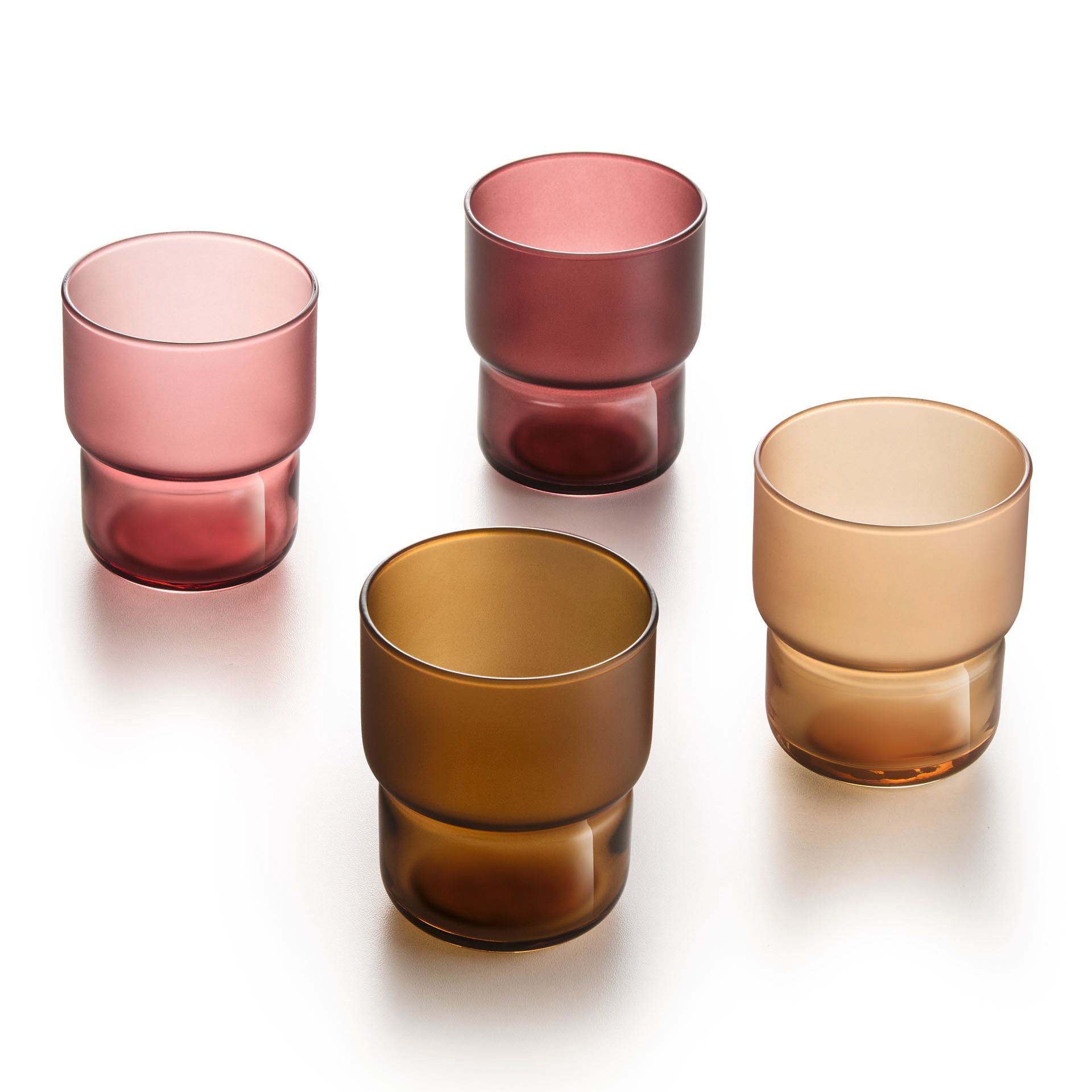 Moka Delice - 12 Vasos De Agua - Vidrio Tintado - Multicolor - 27 Cl - Luminarc