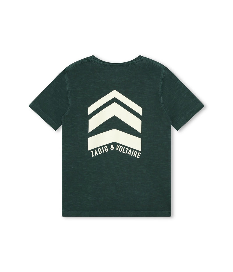 T-Shirt Manches Courtes - Bottle Green - Garçon - Zadig & Voltaire Kids