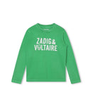 T-Shirt Manches Longues - Acid Green - Garçon - Zadig & Voltaire Kids