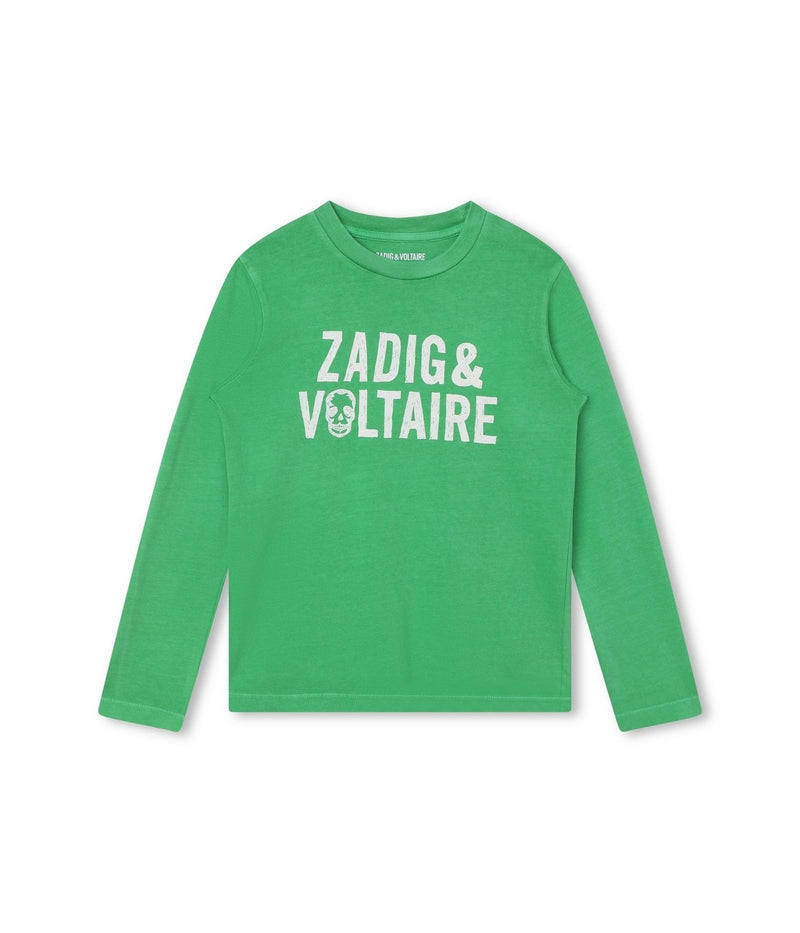 T-Shirt Manches Longues - Acid Green - Garçon - Zadig & Voltaire Kids